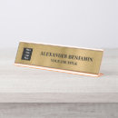 Search for black and gold name plates Professional