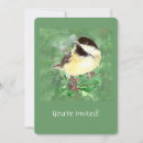 Search for chickadees invitations Nature