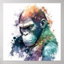 Recherche de portrait de gorille art Ape