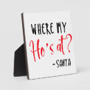 Search for funny christmas plaques Santa