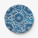 Recherche de stylisé assiettes en papier Bleu