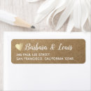 Search for kraft paper return address labels Handwritten