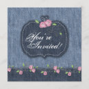 Search for denim wedding invitations Jean