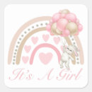 Recherche de pink rose baby shower stickers C'est une fille