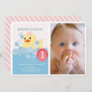 Search for rubber ducky birthday invitations Pink