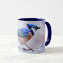Search for blue jay birds mugs Winter