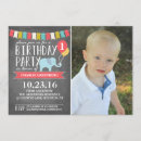 Search for three birthday invitations Elephant