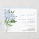 Search for hydrangea rehearsal dinner invitations Blue