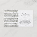 Search for orchestra business cards Singer
