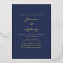 Search for navy blue gold white invitations Elegant