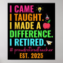 Search for teacher retirement posters Retired