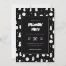 Recherche de motif halloween invitations Blanc