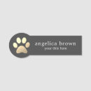 Search for veterinarian id name tags badges Paw