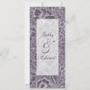 Recherche de pourpre de damassé mariage invitations Lilas