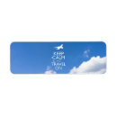 Search for aircraft return address labels Sky
