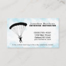 Recherche de parachutisme cartes visite Parachutiste