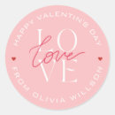 Recherche de valentines day stickers Typographie