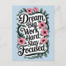 Search for motivational postcards Dream big
