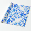 Search for small tiles wrapping paper Blue