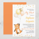 Recherche de fox baby shower invitations Renard