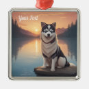 Search for siberian husky ornaments Pets
