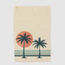 Search for palm tree golf towels Sunset