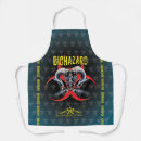 Search for biohazard aprons Warning
