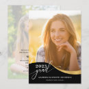 Search for gold graduation invitations Black and gold