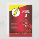Search for flash invitations Justice league