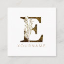 Recherche de monogramme e cartes visite Floral