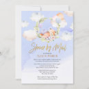 Recherche de fox baby shower invitations Bleu
