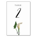 Search for lily table cards Calla lilies