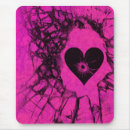 Recherche de coeur gothique tapis souris Rose