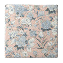 Search for vintage blue white floral tiles Antique