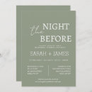 Search for the night before wedding invitations Minimalist