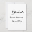 Search for class of 2027 graduation invitations Calligraphy typography elegant