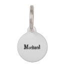 Search for monogrammed pet tags Black and white