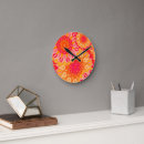 Recherche de mandala orange horloges Rose