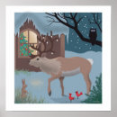 Search for christmas owl art Reindeer