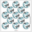 Search for white and teal stickers For kids