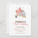 Recherche de vintage de cirque invitations Fête d'anniversaire
