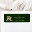 Search for family crest return address labels Shield