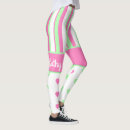 Search for pink and green striped leggings Girly