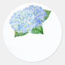 Search for blue favour stickers Hydrangea