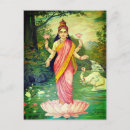 Recherche de lakshmi de déesse cartes postales Hindu