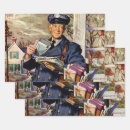 Search for mailman wrapping paper Postal worker