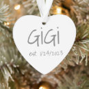 Search for gigi ornaments Grandmother