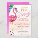 Search for watercolor flamingo birthday invitations Tropical