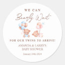 Search for twin boy baby shower stickers Boy girl twins
