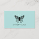 Search for blue butterfly business cards Illustration